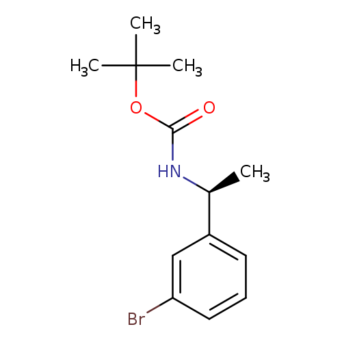 O=C(OC(C)(C)C)N[C@H](c1cccc(c1)Br)C