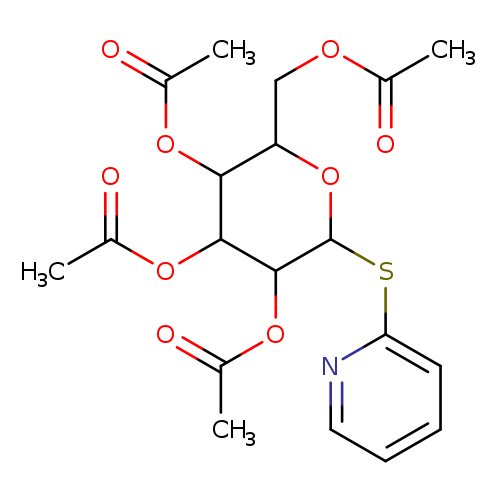 CC(=O)OCC1OC(Sc2ccccn2)C(C(C1OC(=O)C)OC(=O)C)OC(=O)C