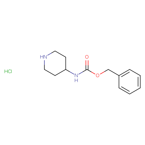 O=C(NC1CCNCC1)OCc1ccccc1.Cl