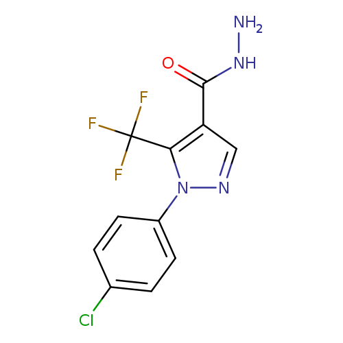 NNC(=O)c1cnn(c1C(F)(F)F)c1ccc(cc1)Cl