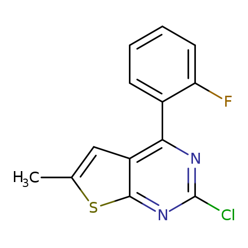 Clc1nc2sc(cc2c(n1)c1ccccc1F)C