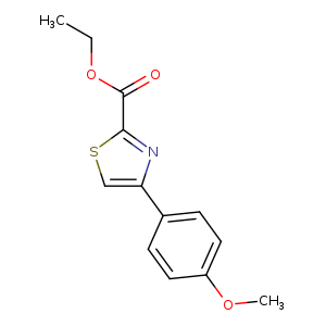 CCOC(=O)c1scc(n1)c1ccc(cc1)OC