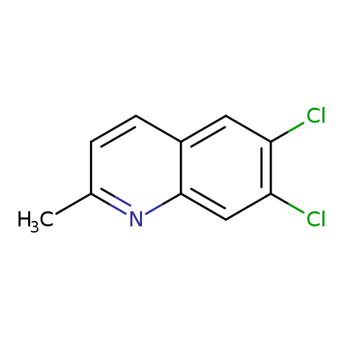 Cc1ccc2c(n1)cc(c(c2)Cl)Cl