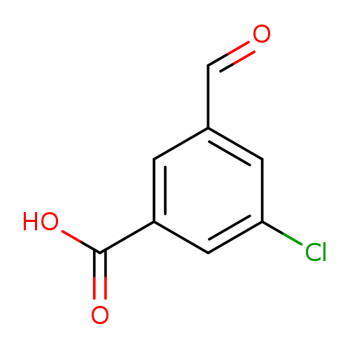 O=Cc1cc(Cl)cc(c1)C(=O)O