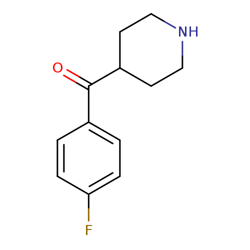 O=C(c1ccc(cc1)F)C1CCNCC1