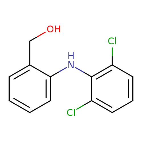 OCc1ccccc1Nc1c(Cl)cccc1Cl