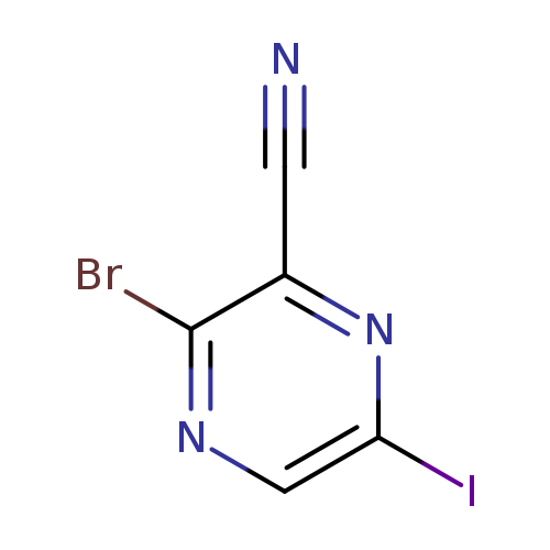 N#Cc1nc(I)cnc1Br