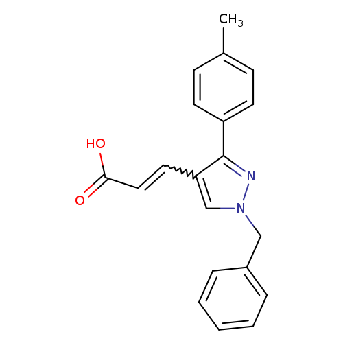 OC(=O)C=Cc1cn(nc1c1ccc(cc1)C)Cc1ccccc1