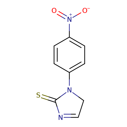S=C1N=CCN1c1ccc(cc1)[N+](=O)[O-]