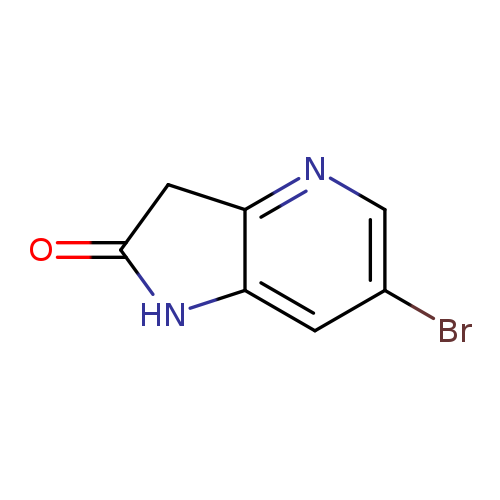 Brc1cc2NC(=O)Cc2nc1