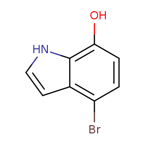 Brc1ccc(c2c1cc[nH]2)O