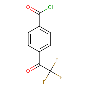 O=C(C(F)(F)F)c1ccc(cc1)C(=O)Cl