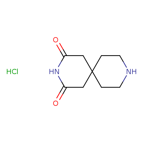 O=C1NC(=O)CC2(C1)CCNCC2.Cl