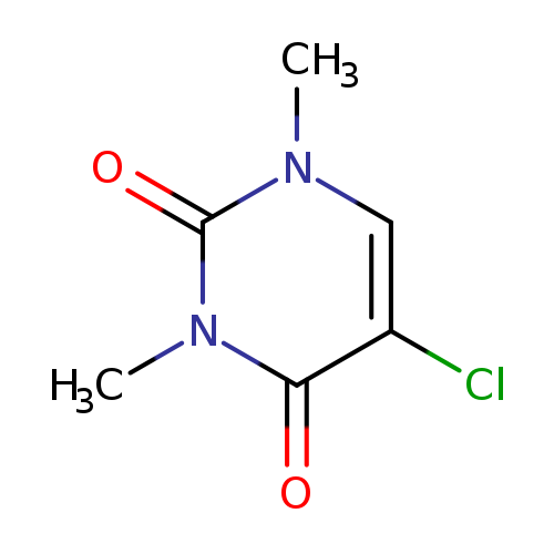 O=c1n(C)cc(c(=O)n1C)Cl