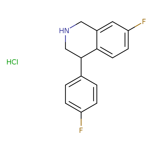 Fc1ccc(cc1)C1CNCc2c1ccc(c2)F.Cl