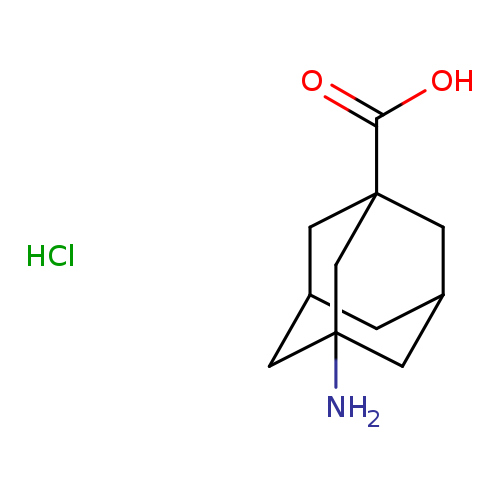 OC(=O)C12CC3CC(C1)CC(C2)(C3)N.Cl