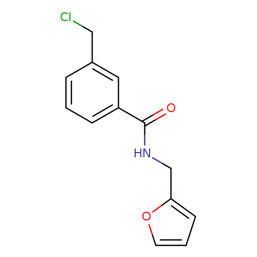 ClCc1cccc(c1)C(=O)NCc1ccco1