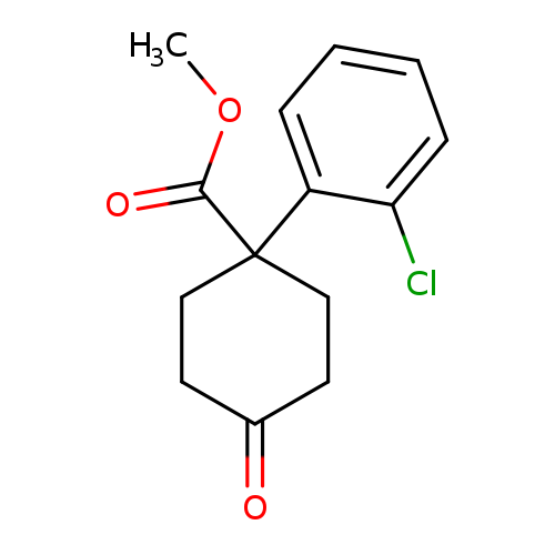 COC(=O)C1(CCC(=O)CC1)c1ccccc1Cl