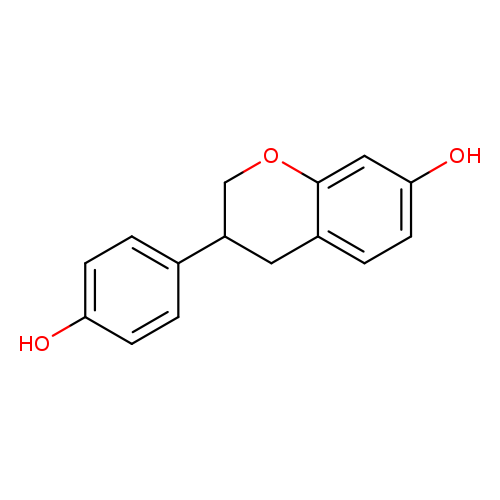 Oc1ccc(cc1)C1COc2c(C1)ccc(c2)O