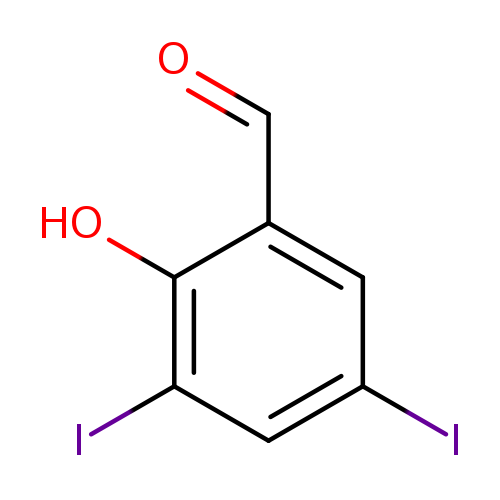 O=Cc1cc(I)cc(c1O)I