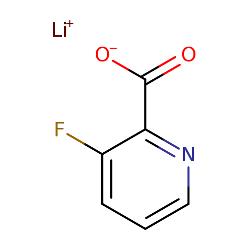 [O-]C(=O)c1ncccc1F.[Li+]