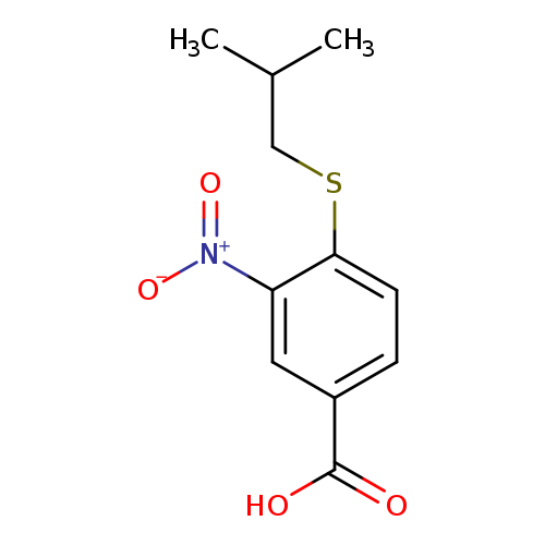 CC(CSc1ccc(cc1[N+](=O)[O-])C(=O)O)C