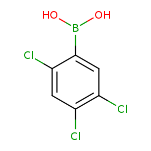OB(c1cc(Cl)c(cc1Cl)Cl)O