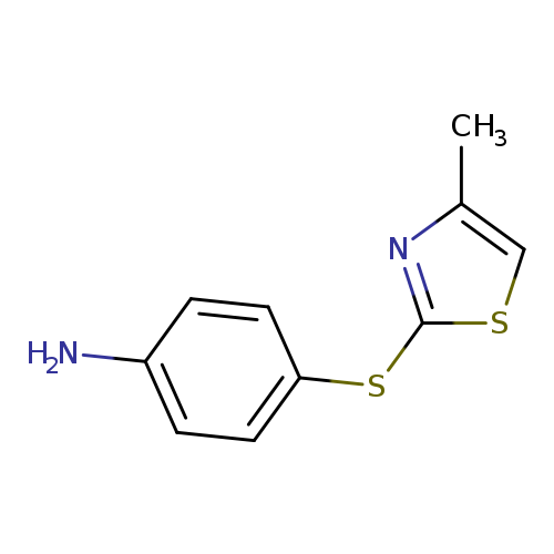 Nc1ccc(cc1)Sc1scc(n1)C