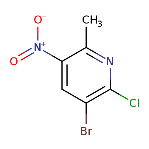 [O-][N+](=O)c1cc(Br)c(nc1C)Cl