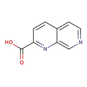 OC(=O)c1ccc2c(n1)cncc2