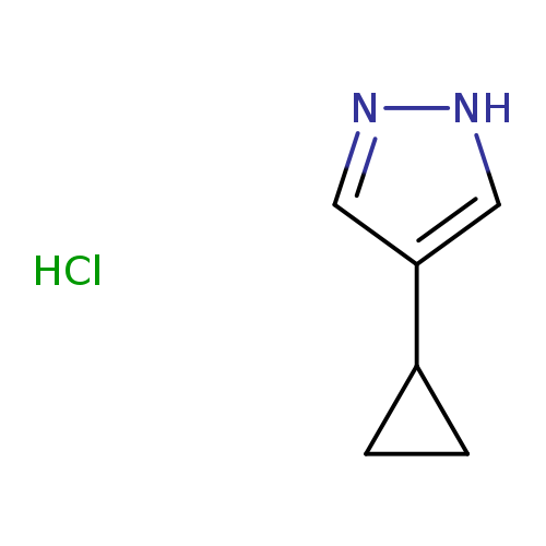 n1[nH]cc(c1)C1CC1.Cl