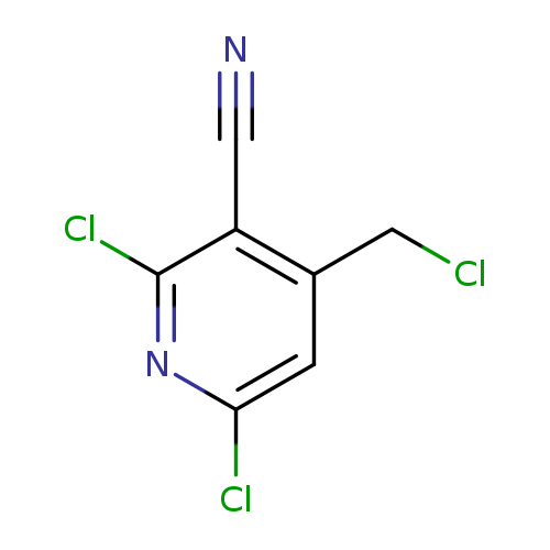 ClCc1cc(Cl)nc(c1C#N)Cl