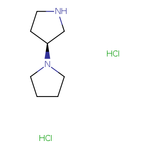 C1NC[C@H](C1)N1CCCC1.Cl.Cl
