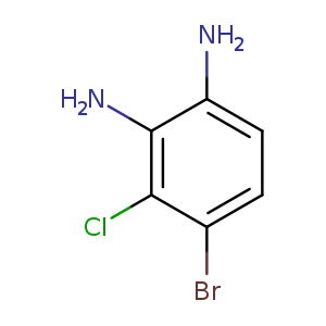 Nc1ccc(c(c1N)Cl)Br