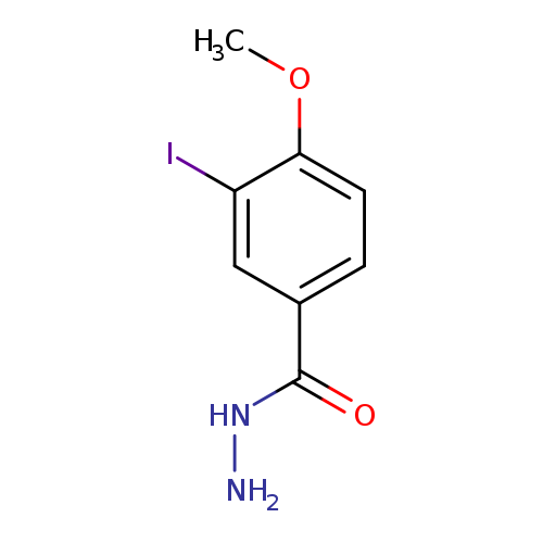 NNC(=O)c1ccc(c(c1)I)OC