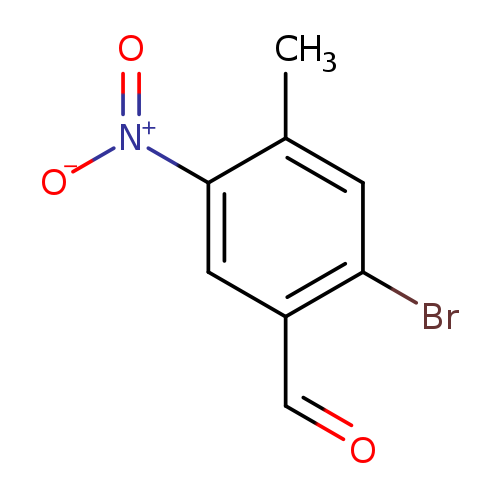 O=Cc1cc([N+](=O)[O-])c(cc1Br)C