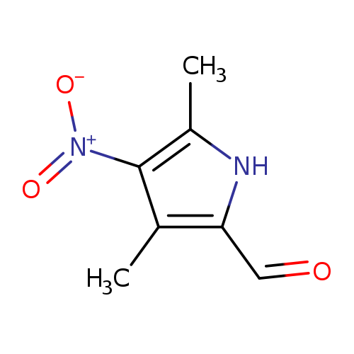 O=Cc1[nH]c(c(c1C)[N+](=O)[O-])C