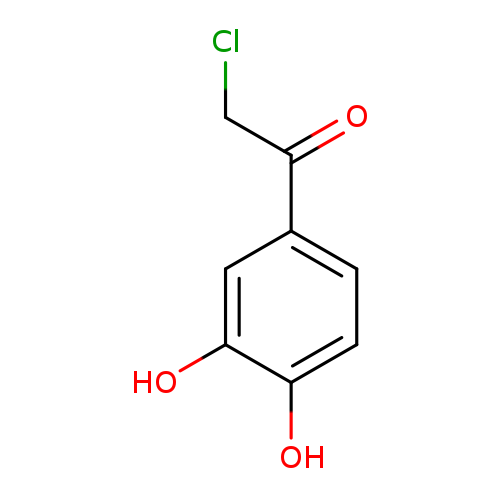 ClCC(=O)c1ccc(c(c1)O)O