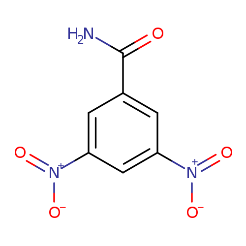 NC(=O)c1cc(cc(c1)[N+](=O)[O-])[N+](=O)[O-]