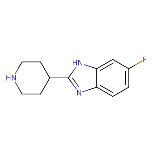 Fc1ccc2c(c1)[nH]c(n2)C1CCNCC1