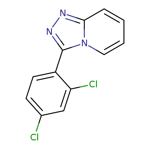 Clc1ccc(c(c1)Cl)c1nnc2n1cccc2