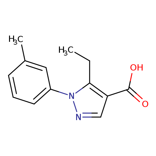 CCc1c(cnn1c1cccc(c1)C)C(=O)O