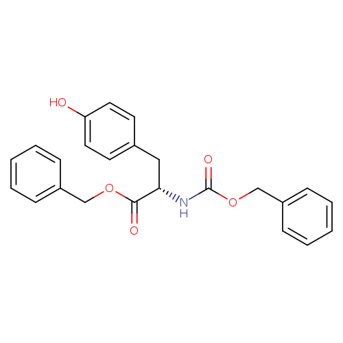 Oc1ccc(cc1)C[C@@H](C(=O)OCc1ccccc1)NC(=O)OCc1ccccc1
