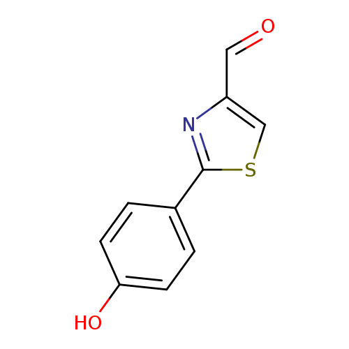 O=Cc1csc(n1)c1ccc(cc1)O