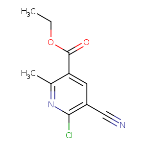 Cc1nc(Cl)c(cc1C(=O)OCC)C#N