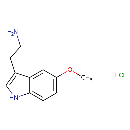 NCCc1c[nH]c2c1cc(OC)cc2.Cl