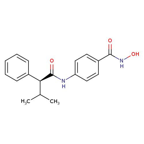 ONC(=O)c1ccc(cc1)NC(=O)[C@H](c1ccccc1)C(C)C