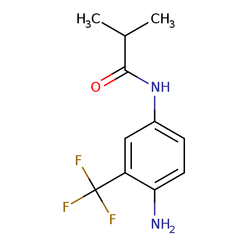 O=C(C(C)C)Nc1ccc(c(c1)C(F)(F)F)N