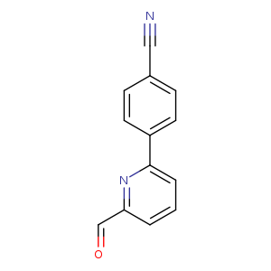 O=Cc1cccc(n1)c1ccc(cc1)C#N