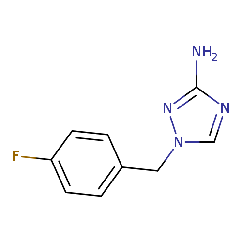 Fc1ccc(cc1)Cn1cnc(n1)N